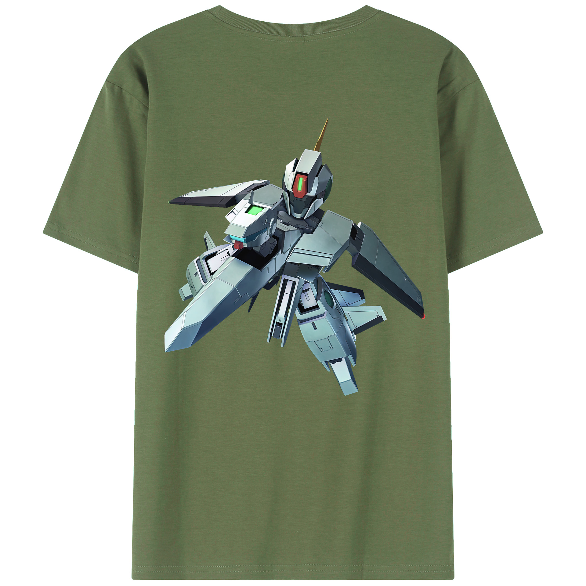 （画像用） 機動戦士ガンダム Mobile Suit Gundam 綿100％ メンズ半袖Tシャツ（バックプリント） 通気性